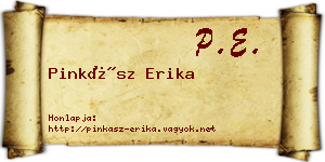 Pinkász Erika névjegykártya